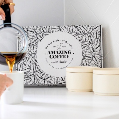 Klappkartons f&uuml;r Kaffeebohnen