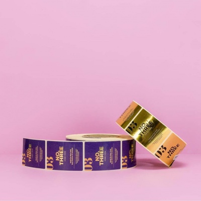 Printed labels metallic