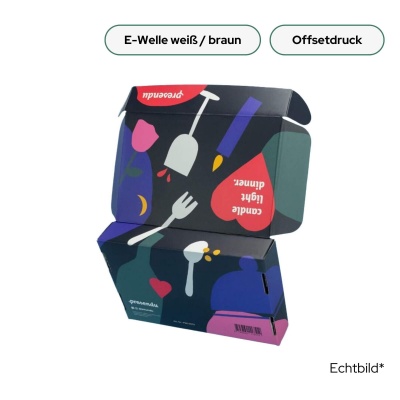 Verandkarton Offsetdruck