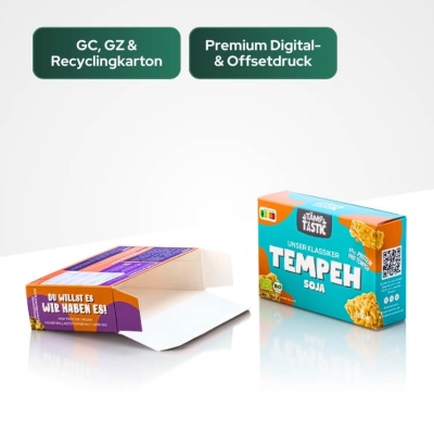 Faltschachteln mit Einstecklasche bedruckt