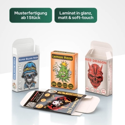 Faltschachteln mit Laminat