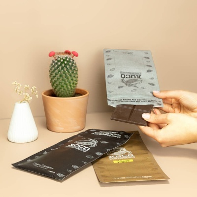 Flachbeutel f&uuml;r Schokolade