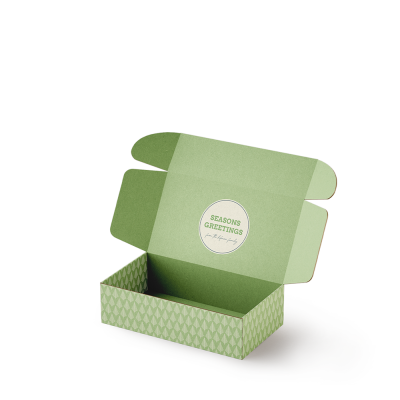 Weihnachtsverpackung aus Wellpappe