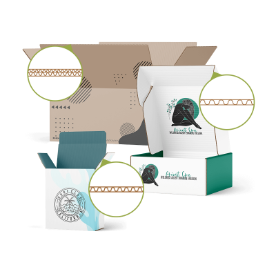 Kartons aus Wellpappe