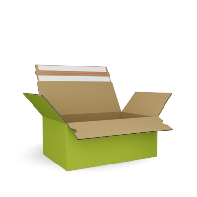 Faltkarton mit Automatikboden & Klebestreifen