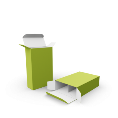 Folding box with separator