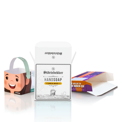 Musterbox für Faltschachteln