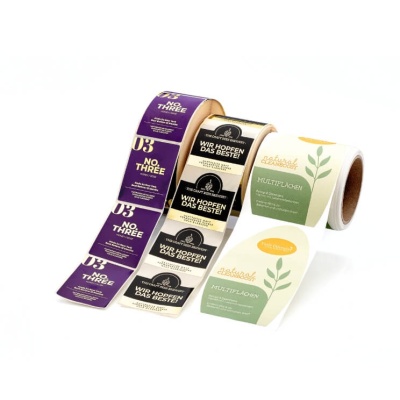 Musterbox für Rollenetiketten