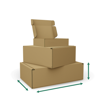 Hinged-lid box unprinted