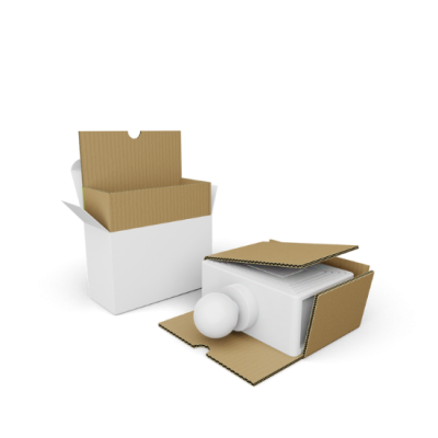 Reinforcing inlay made of corrugated cardboard