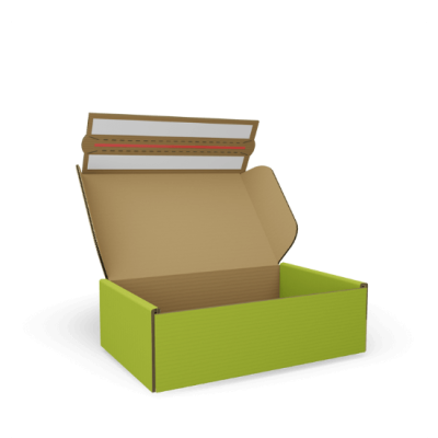 Alle Klappkartons mit Klebestreifen