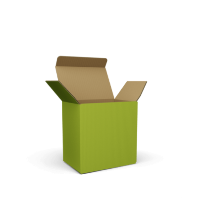 Folding boxes made of corrugated cardboard