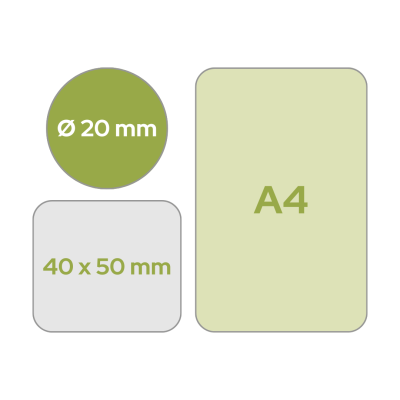 Etiketten - feste Größen