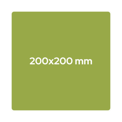200x200 mm - quadratisch