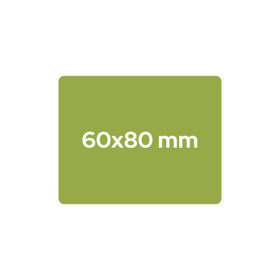 60x80 mm - rechteckig