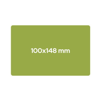 100x148 mm - rechteckig