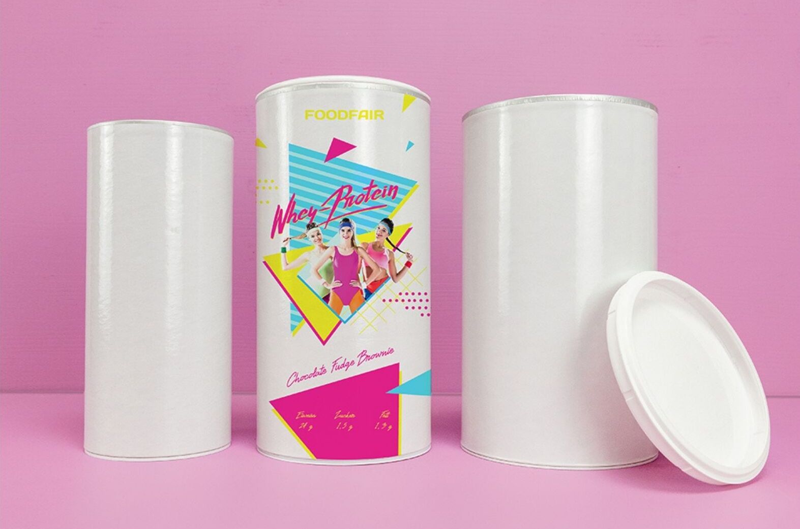 Weiße Membrandose bedruckt 