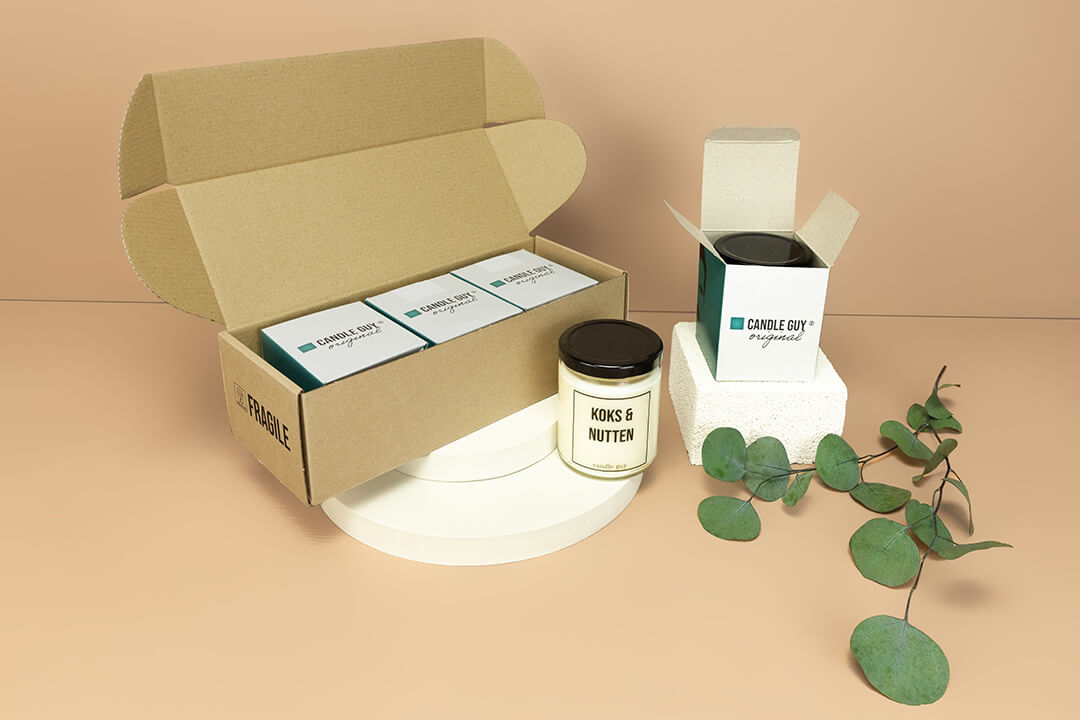 Versandkarton für Kerzen