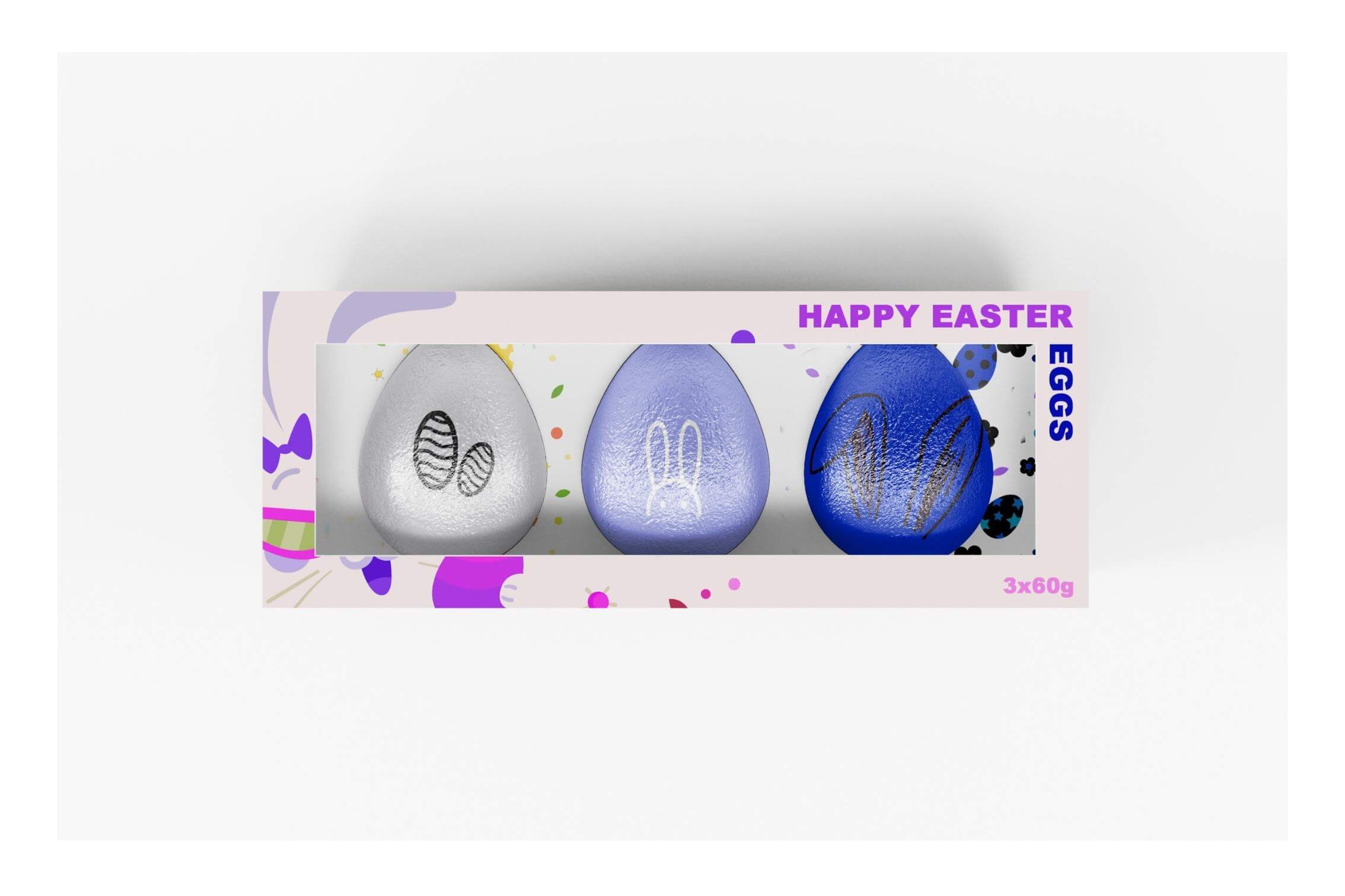 Pralinenverpackung Faltschachtel mit Sichtfenster