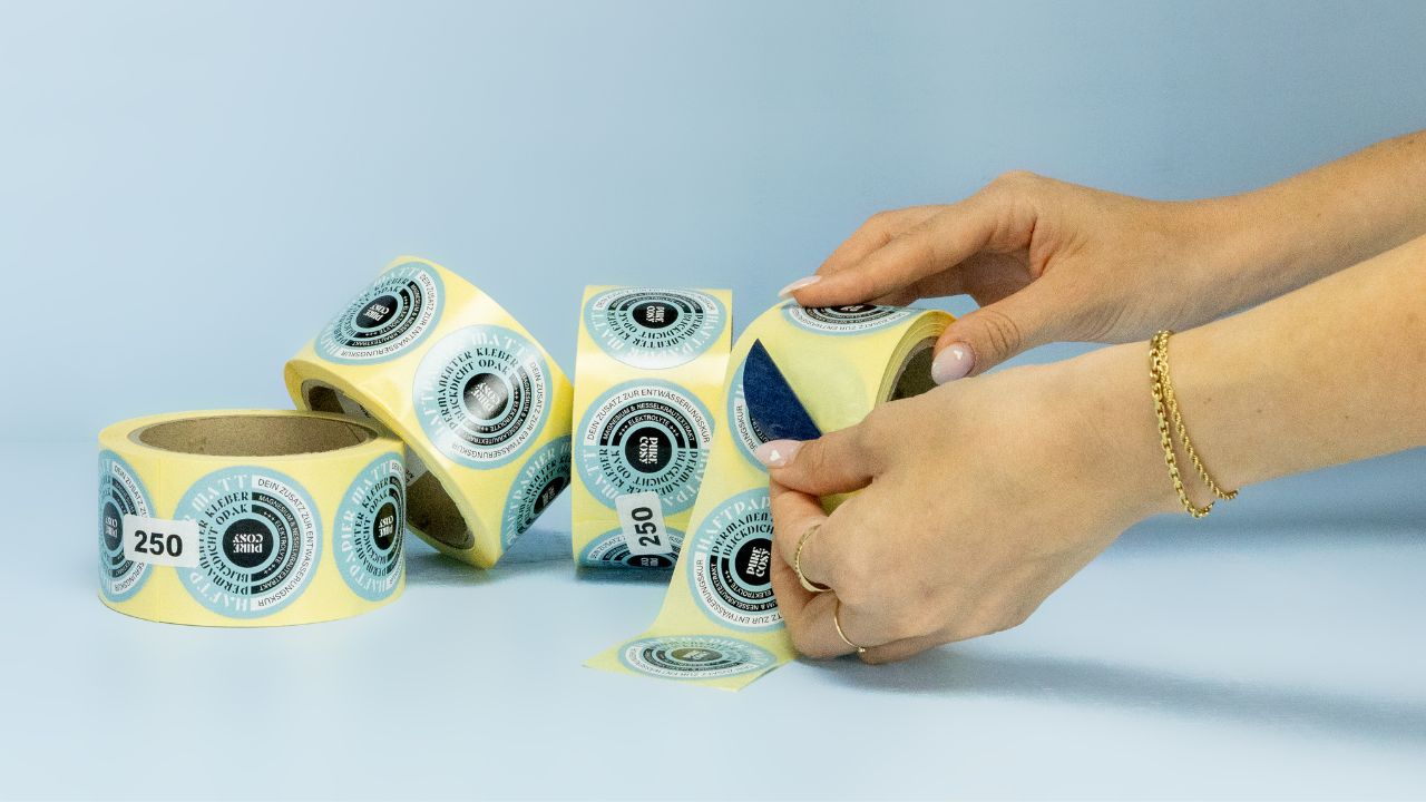 Blickdichte Etiketten