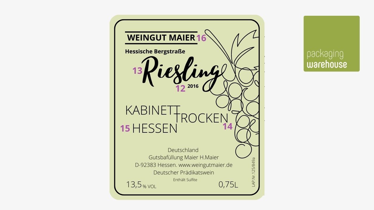 Infographic: Wine labels Voluntary information