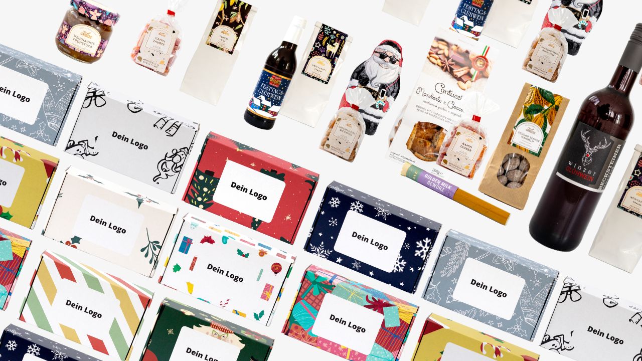 Gift boxes with contents