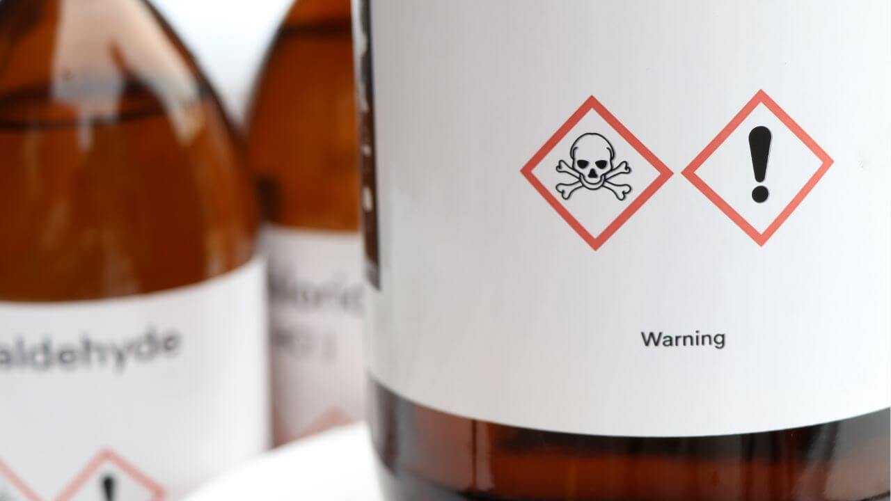 Printed chemical labels