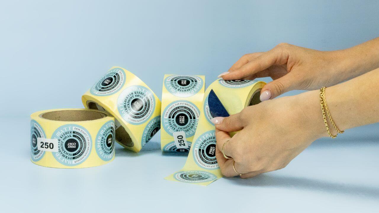 opaque printed labels