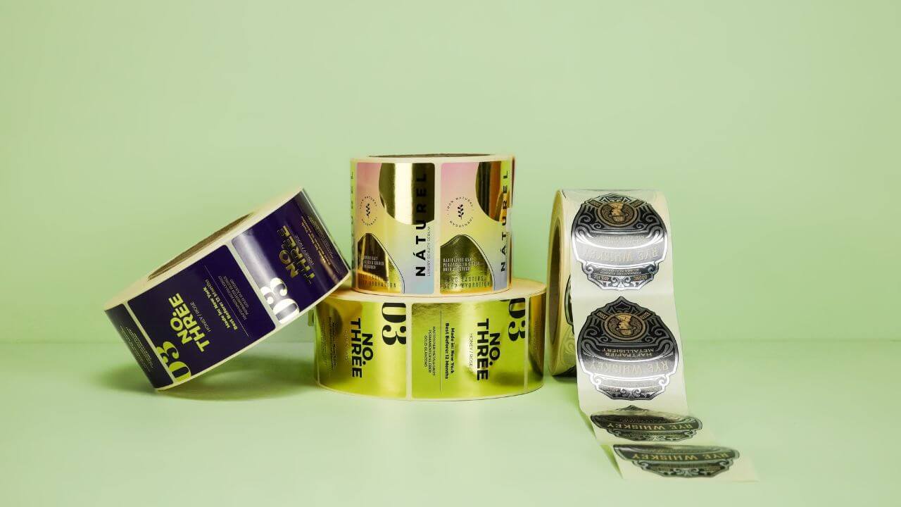 Individually printed labels