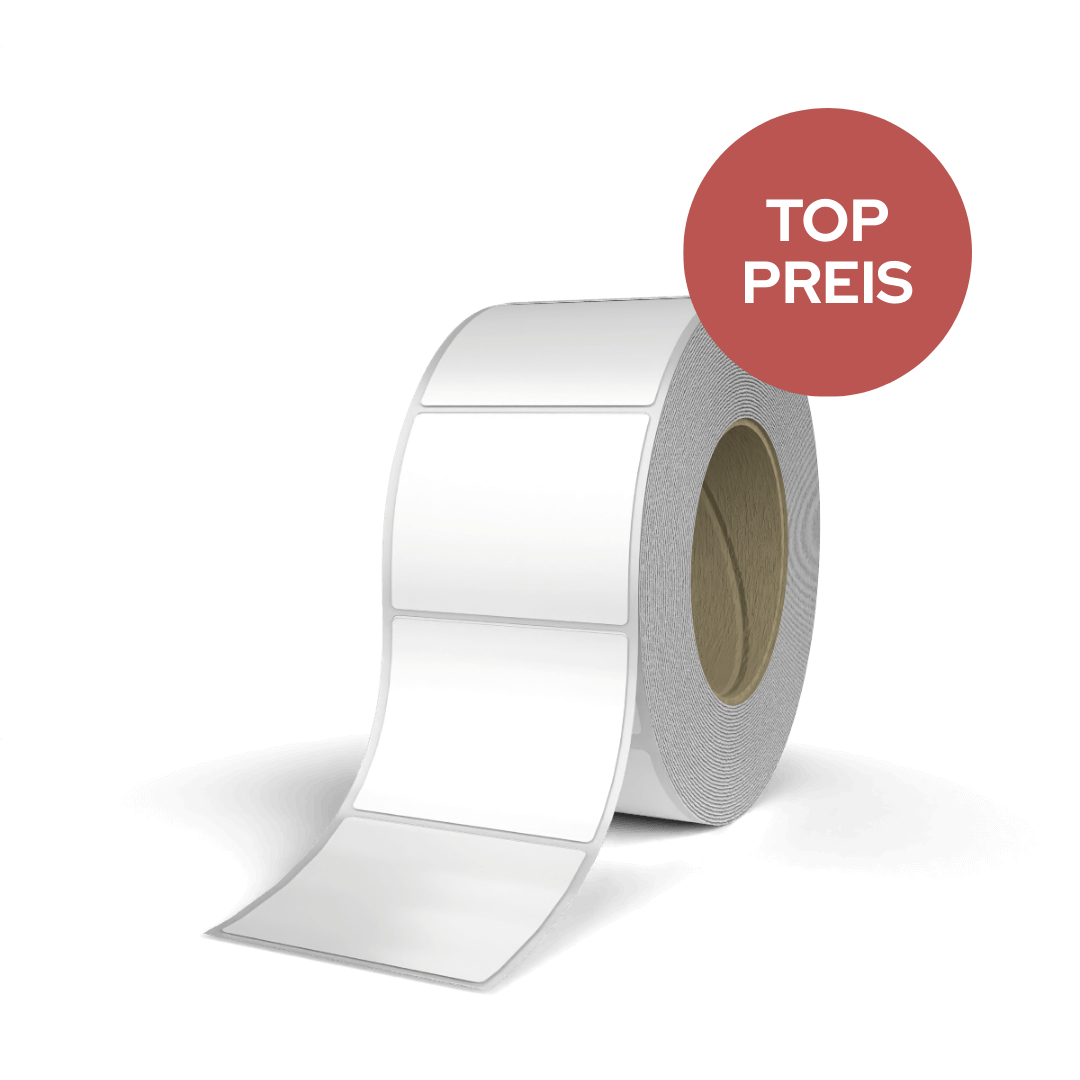 Haftpapier weiß, Kleber permanent haftend