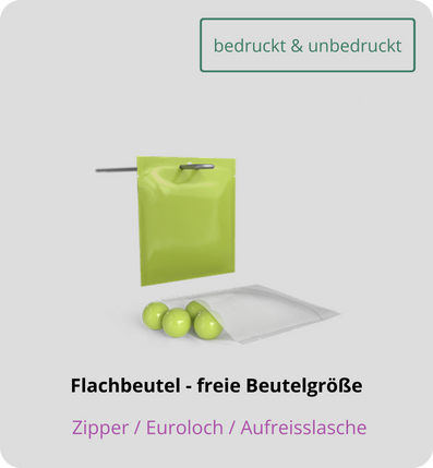 Flachbeutel freie Beutelgröße