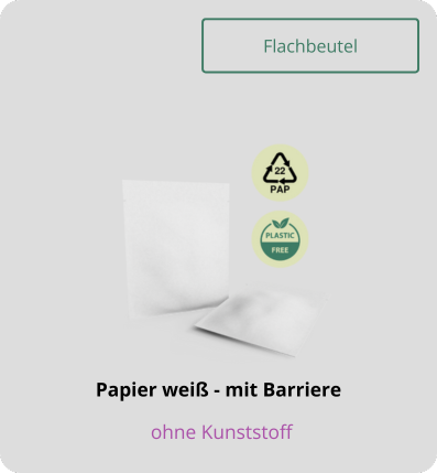 Flachbeutel mit Barriere