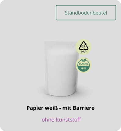 Standbodenbeutel mit Barriere