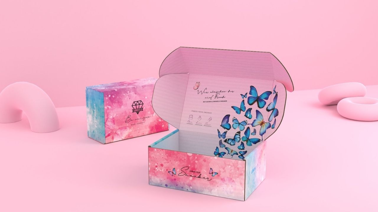 Bund bedruckte Wellpappe