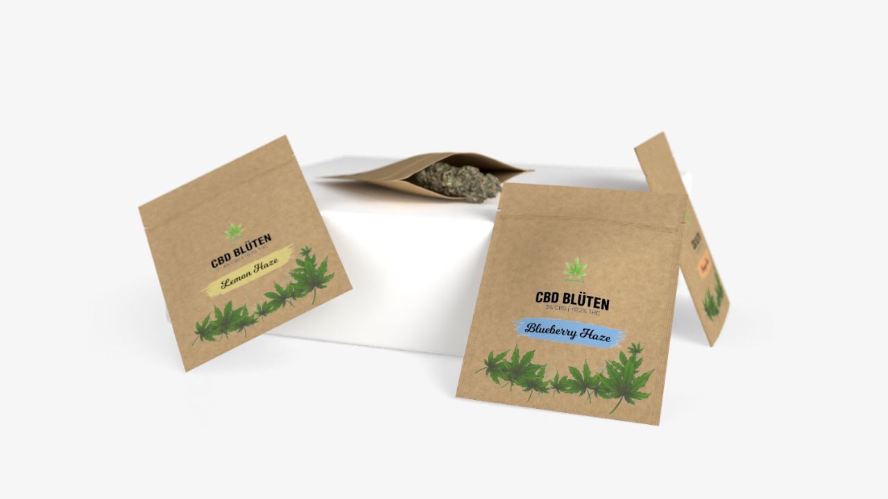 Flachbeutel aus Naturpapier