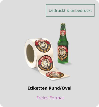 Etiketten rund/oval bestellen