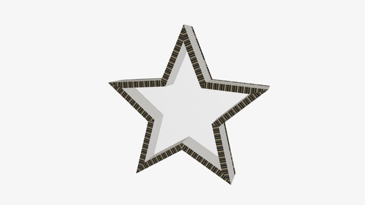 Stern aus Wellpappe Stern aus Wellpappe