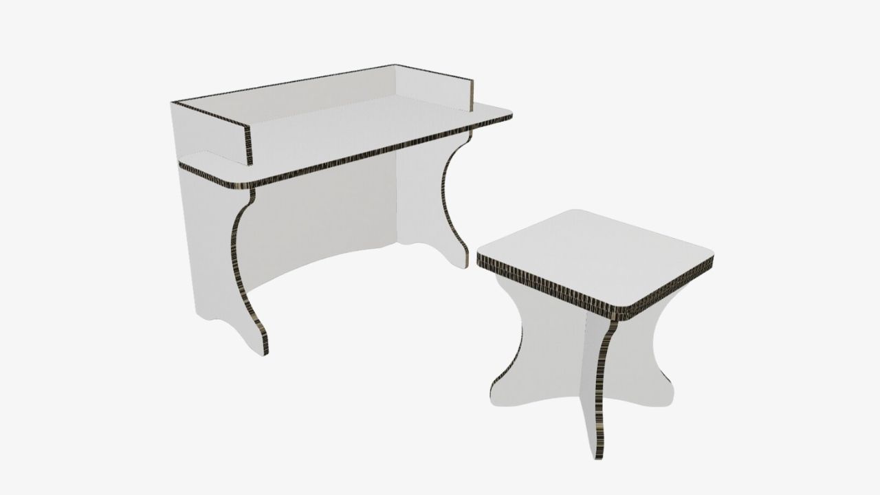 Kinderbett aus Wellpappe