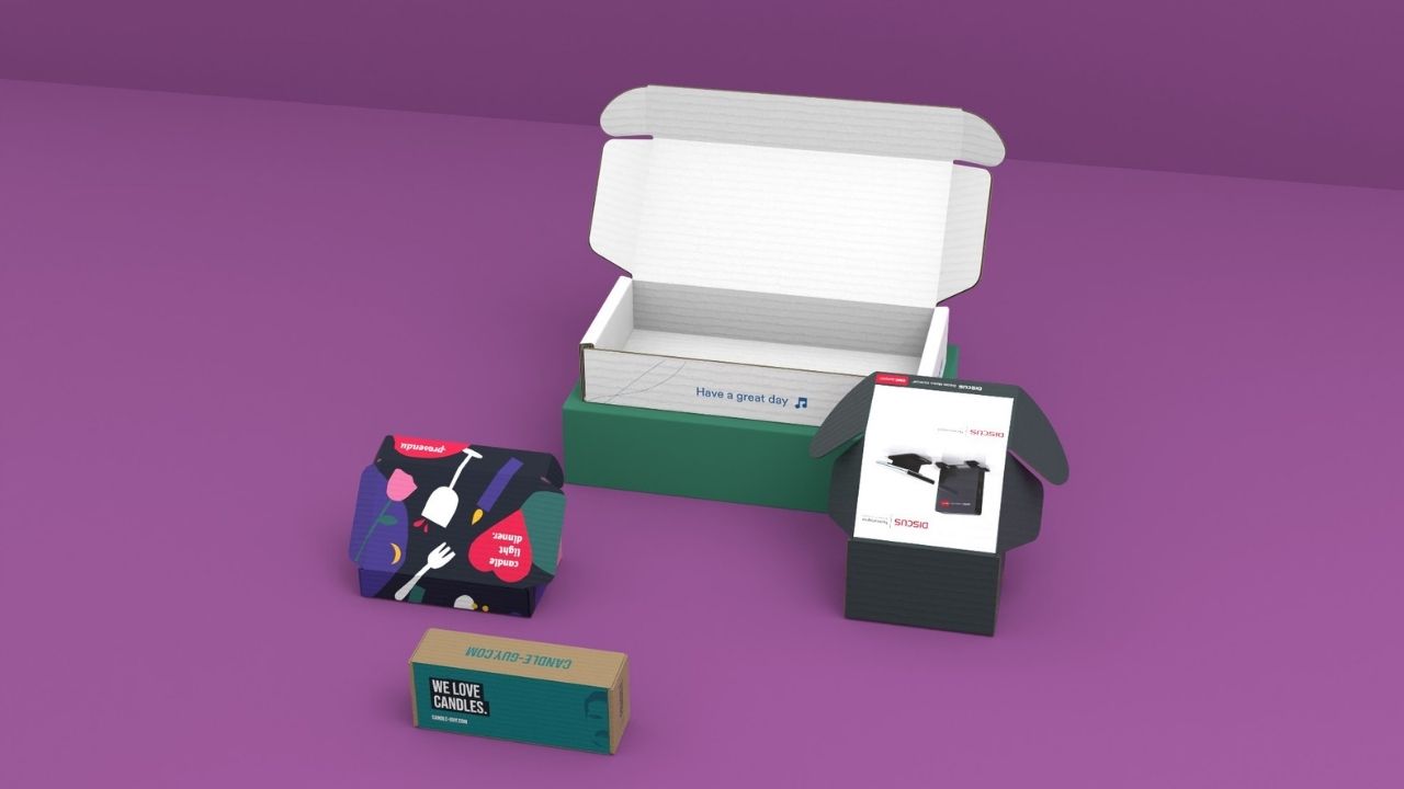 Verschiedene Verpackungen nachhaltig