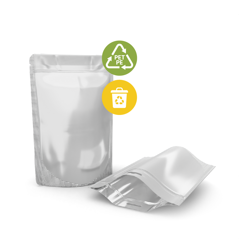 PET/PE Folie metallic silber