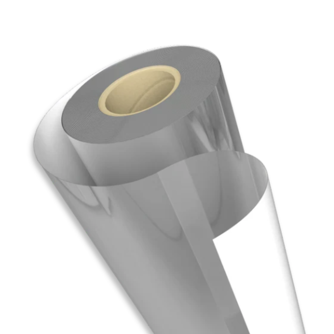 PP Monofolie außen silber innen weiß Rollenware