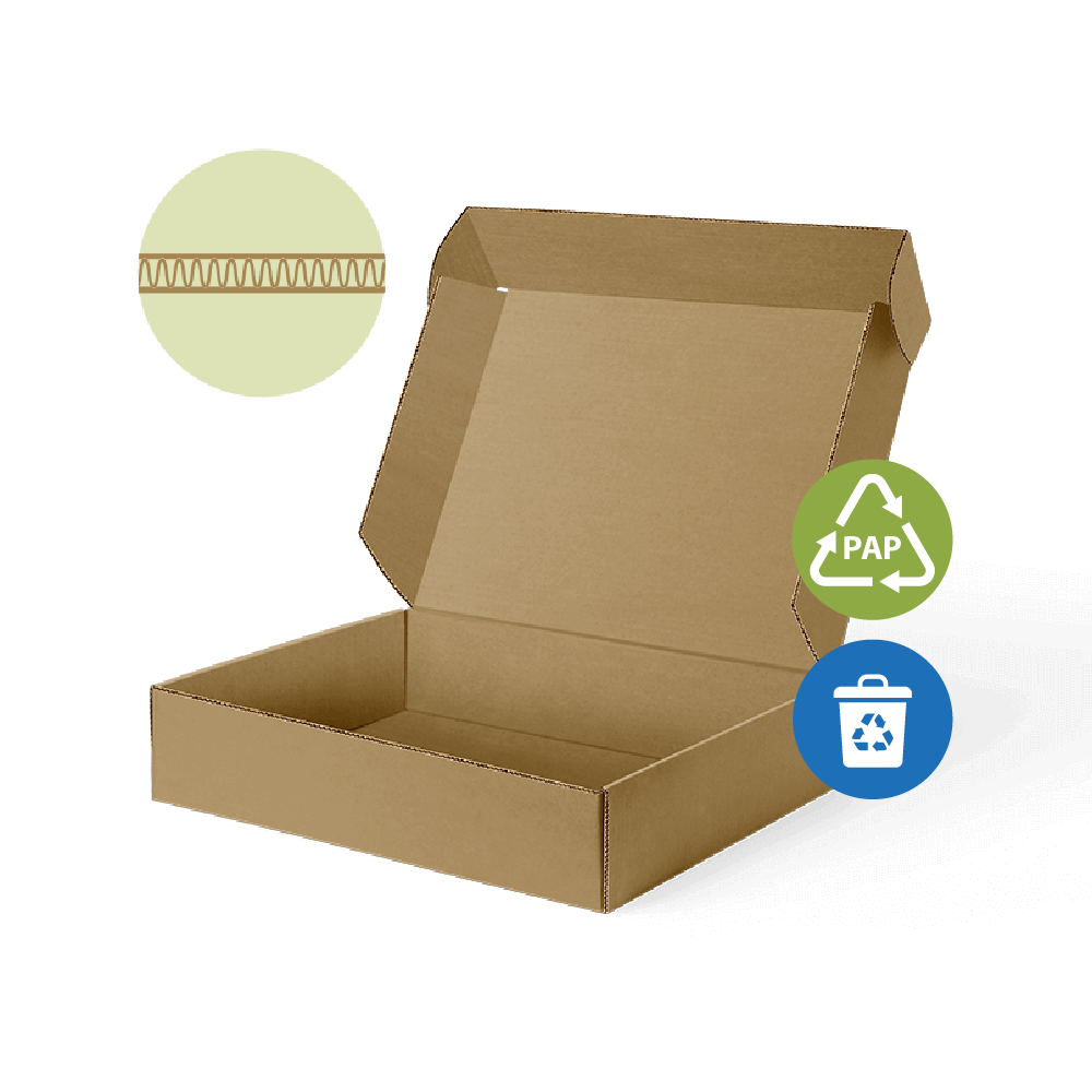 E-Welle außen braun, innen braun