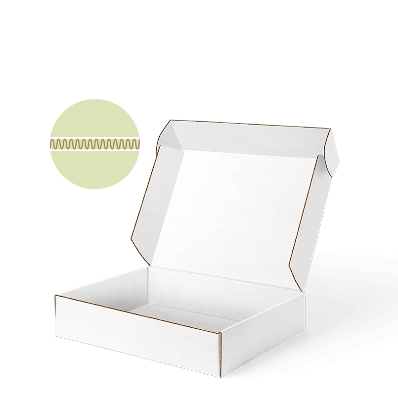 E-Welle außen weiß, innen weiß