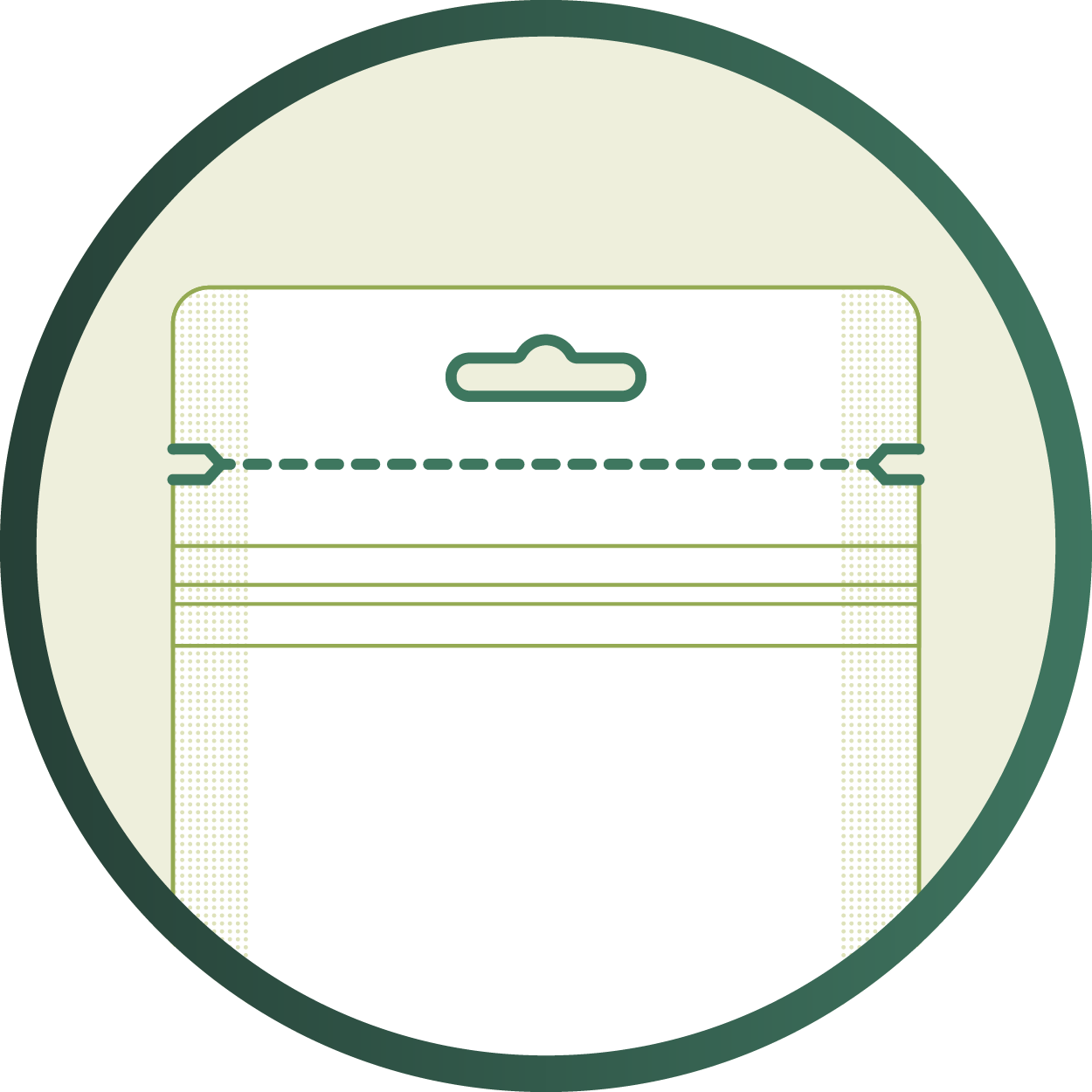 Aufreißlasche & Euroloch