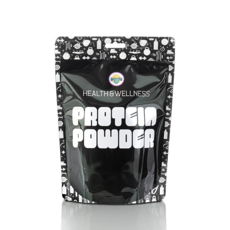 Standbodenbeutel PP-Folie perlweiß, Oberfläche glänzend