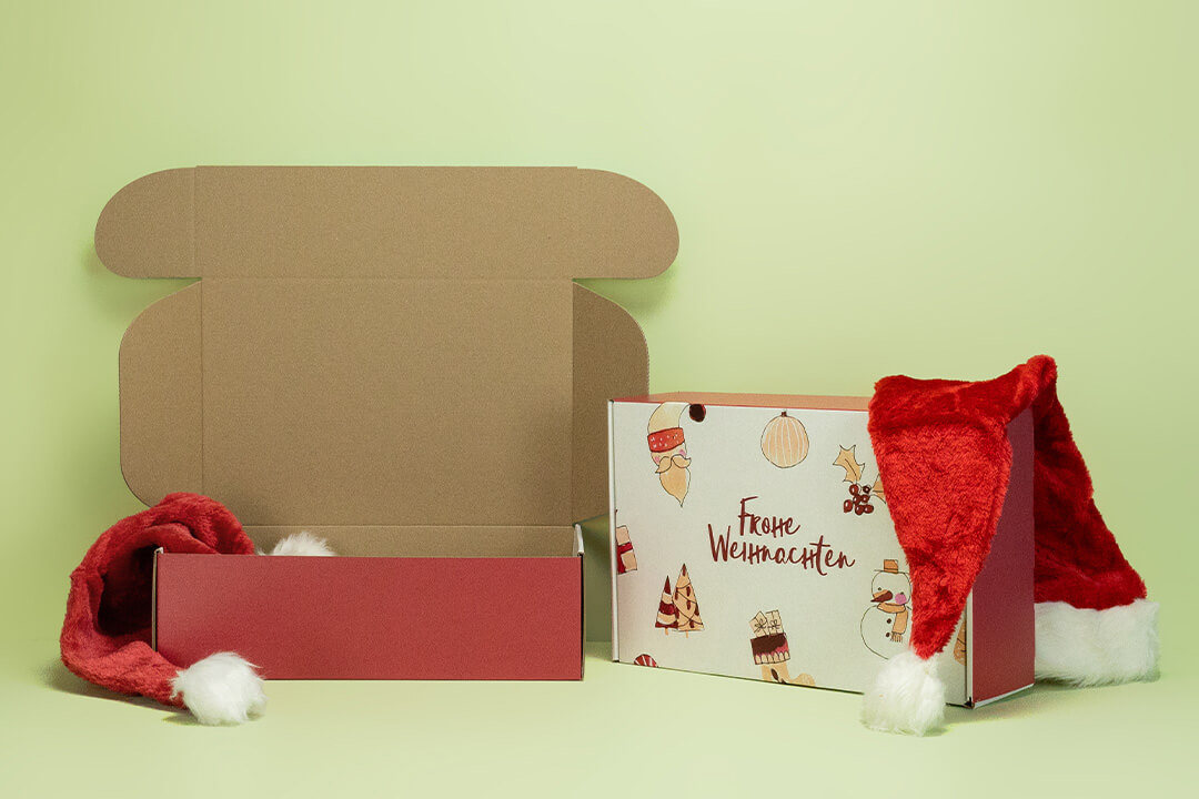 Wellpappe Weiß-Außen und Braun-Innen