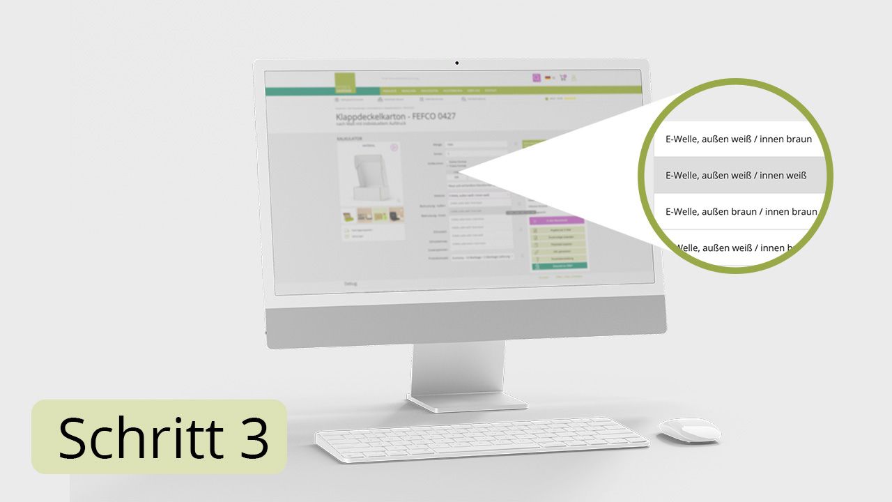 Infographic: Order process Step 3 Cardboard Box