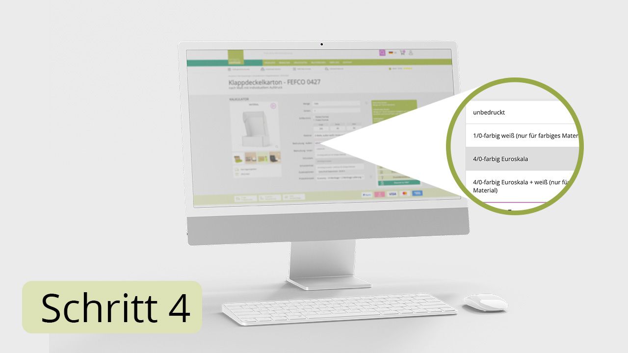 Infographic: Ordering process Step 4 Cardboard Box